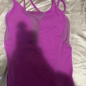 Purple Strappy Tank Top